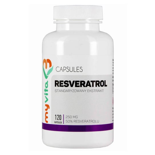 Resveratrol standaryzowany resweratrol ekstrakt 250mg Suplement diety, 120 tabletek MyVita MyVita