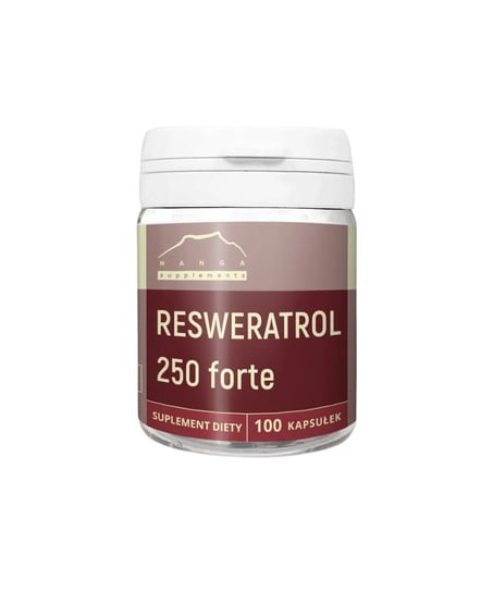 Resweratrol forte 250 mg  Suplement diety, 100 kaps. Nanga Nanga