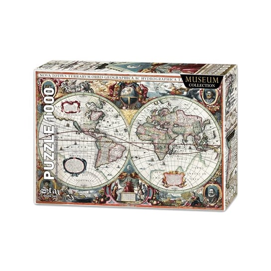 Retro Mapa Świata Orbis Terrarum - Podróż przez Historię w 1000 Elementach Kemis - House of Gadgets