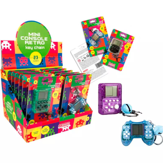 Retro mini console Keychain assorted COMANSI