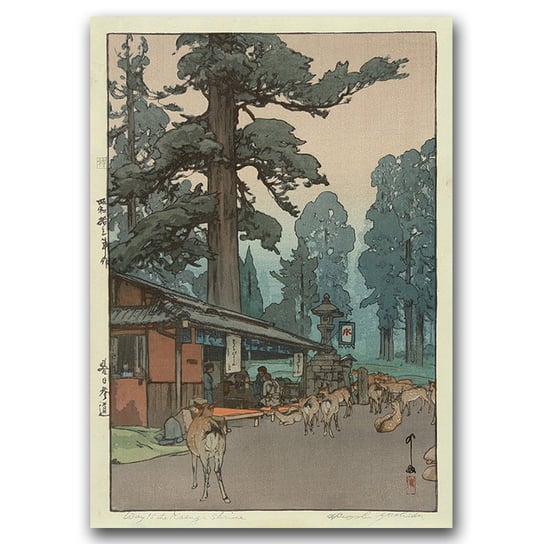 Retro plakat Droga do świątyni Kasuga A3 30x40cm Vintageposteria