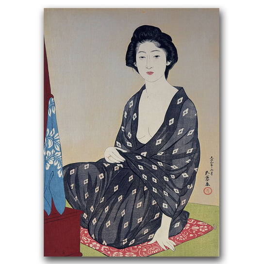 Retro plakat Kobieta w letniej szacie A1 60x85cm Vintageposteria