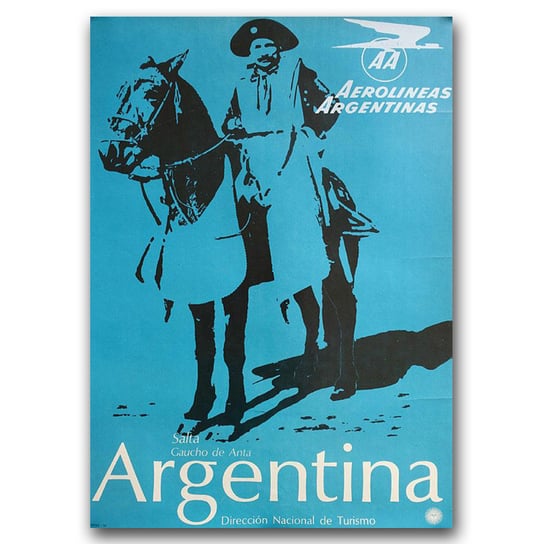 Retro plakat na płótnie Argentyna A3 30 x 40 cm Vintageposteria