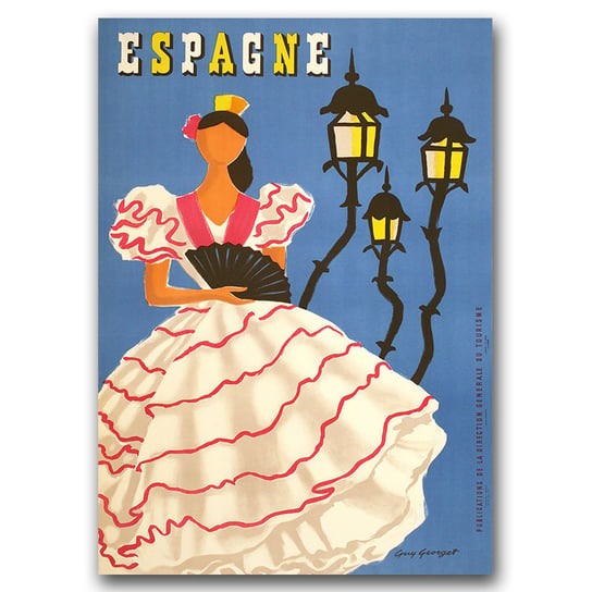 Retro plakat na płótnie Hiszpania A2 40 x 60 cm Vintageposteria