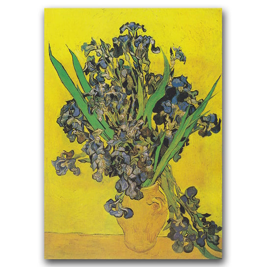 Retro plakat na płótnie Irysy Van Gogha A2 Vintageposteria