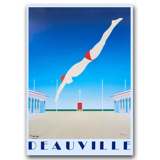 Retro plakat na ścianę Deauvillle France A1 Vintageposteria
