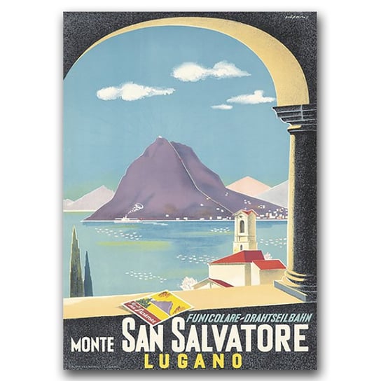 Retro plakat Szwajcaria San Salvatore A1 60x85cm Vintageposteria