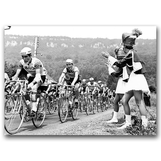 Retro plakat Tour de France fotografia A1 85x60 cm Vintageposteria