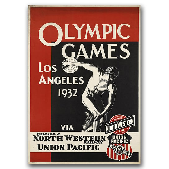 Retro wydruk na płótnie Plakat gry olimpijskiej A2 Vintageposteria