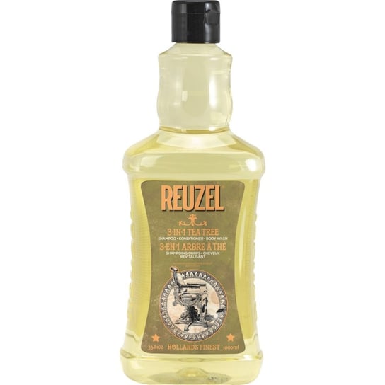 Reuzel, 3-In-1 Tea Tree, wielofunkcyjny szampon do włosów i ciała, 1000 ml Reuzel