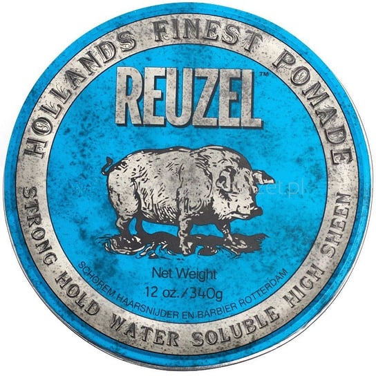 Reuzel, Hollands Finest Pomade, pomada mocno utrwalająca na bazie wody Blue, 340 g Reuzel