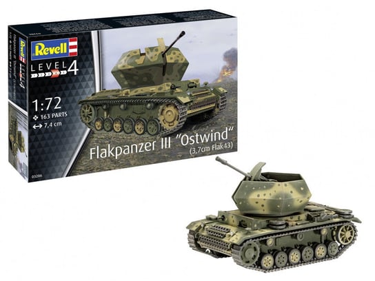Revell, Flakpanzer III Ostwind 3,7cm Flak 43 (GXP-714532), Model plastikowy Revell
