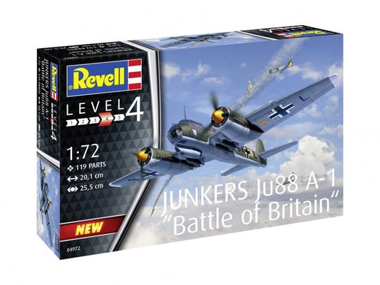 Revell, Junkers Ju88 A-1 Battle Of Britain, Model plastikowy, 12+ Revell