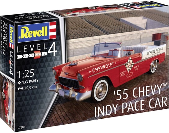 Revell, Kit Car 07686 '55 Chevy Indy Pace Car 1:25, Model, 8+ Revell