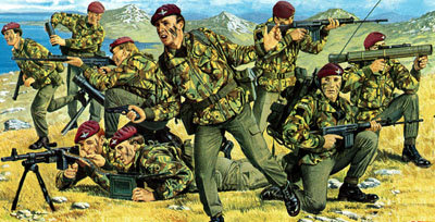 Revell, model do sklejania British Paratroopers Falkland War Revell