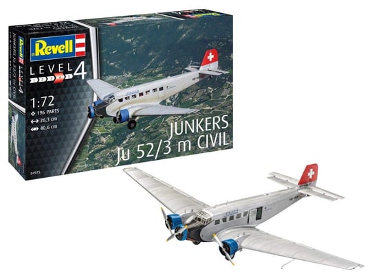 Revell, model do sklejania Junkers JU52/3M Revell
