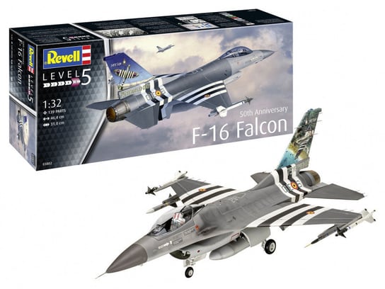 Revell, Model Plastikowy, Samolot 50th Anniversary F-16 Falcon, 1/32 Revell