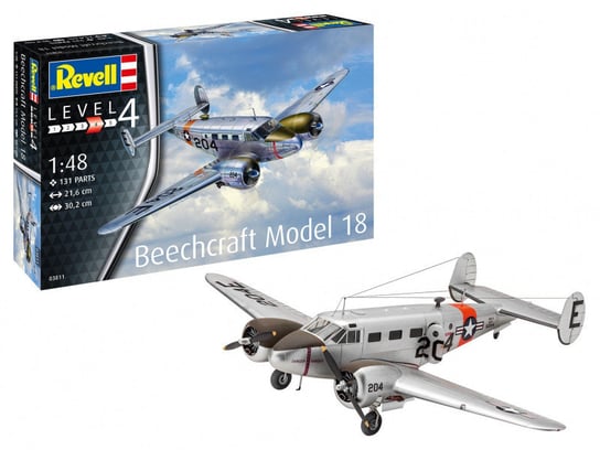 Revell, Model plastikowy Samolot Beechcraft model 18 1/48 Revell