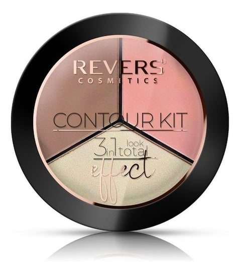 Revers, Contour Kit, Paleta do konturowania twarzy 3in1 Look Total Effect 01 15g Revers