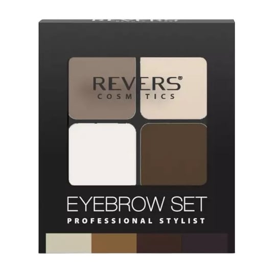 Revers, Eyebrow Set Professional Stylist, cienie do brwi 04, 4,5 g Revers