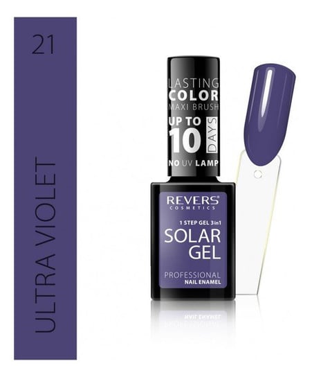 Revers, Solar Gel, Lakier Do Paznokci, 21 Ultra Violet, 1 Szt. Revers