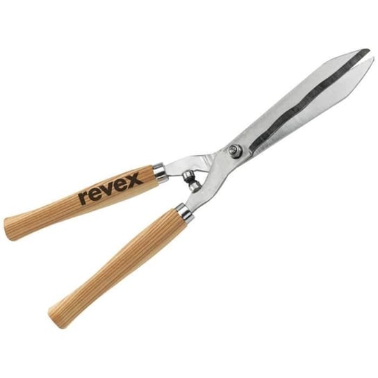REVEX Nożyce do żywopłotu Ostrze faliste - Rękojeść drewniana - 23 cm Inny producent (majster PL)