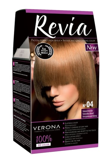 Revia, farba do włosów 04 Naturalny Blond Revia