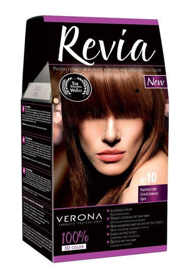 Revia, farba do włosów 10 Orzech Laskowy Revia