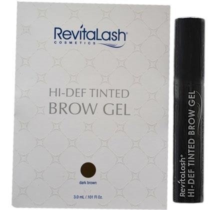 Revitalash Hi-Def Tinted Brow Gel Dark Brown, Wielozadaniowy Stylizująco-Koloryzujący Żel do Brwi Ciemny brązowy, 3ml Revitalash