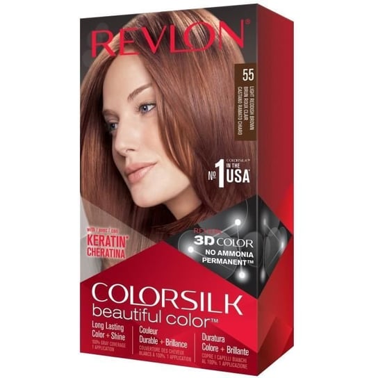 Revlon Colorsilk Trwała farba do włosów nr 55 Jasnoczerwony brąz Inny producent