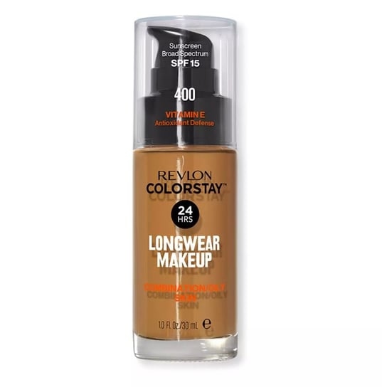 Revlon, ColorStay, podkład z pompką do cery mieszanej i tłustej 400 Carmel, 30 ml Revlon