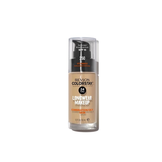 Revlon, ColorStay, podkład z pompką do cery mieszanej i tłustej z kompleksem SoftFlex, 250 Fresh Beige, 30 ml Revlon