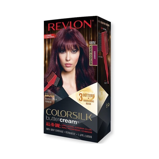 Revlon, Farba do włosów, Butter Cream Colorsilk - 48BV Bourgogne Revlon