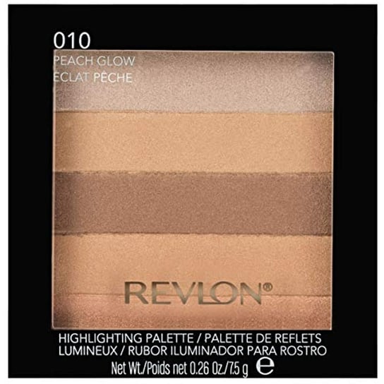 Revlon, Highlighting Palette, Paleta Rozświetlaczy, 010 Peach Glow, 7.5g Revlon