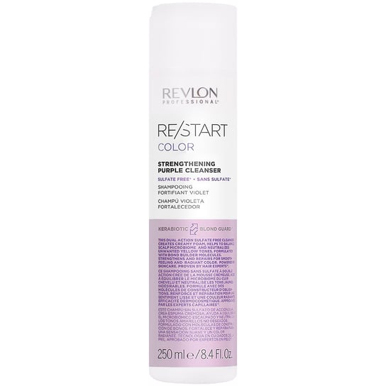 Revlon, Restart Color Purple Shampoo, Szampon z fioletowym pigmentem do pielęgnacji włosów blond, 250ml Revlon