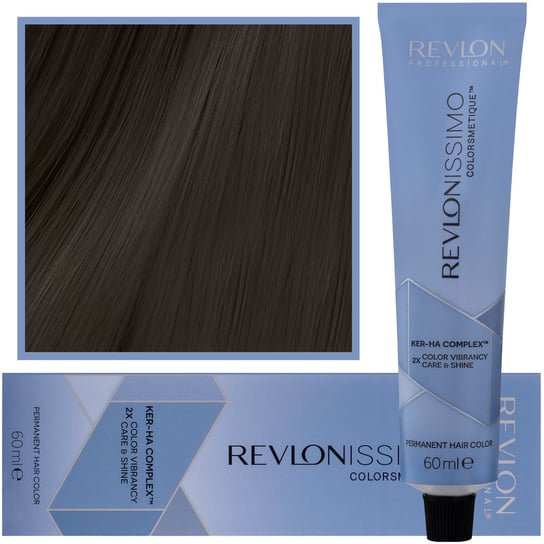 Revlon, Revlonissimo Colorsmetique, Kremowa Farba Do Włosów Z Pielęgnującym Komplexem Ker-Ha, Kremowa Formuła 4,11, 60 ml Revlon
