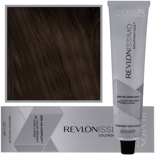 Revlon, Revlonissimo Colorsmetique, Kremowa Farba Do Włosów Z Pielęgnującym Komplexem Ker-Ha, Kremowa Formuła 4, 60 ml Revlon