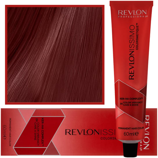 Revlon, Revlonissimo Colorsmetique, Kremowa Farba Do Włosów Z Pielęgnującym Komplexem Ker-Ha, Kremowa Formuła 5,65, 60 ml Revlon