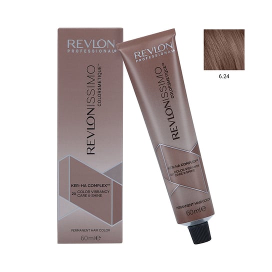 REVLON REVLONISSIMO COLORSMETIQUE Profesjonalna farba do włosów 6.24, 60 ml Revlon Professional
