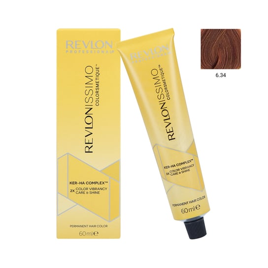 REVLON REVLONISSIMO COLORSMETIQUE Profesjonalna farba do włosów 6.34, 60 ml Revlon Professional