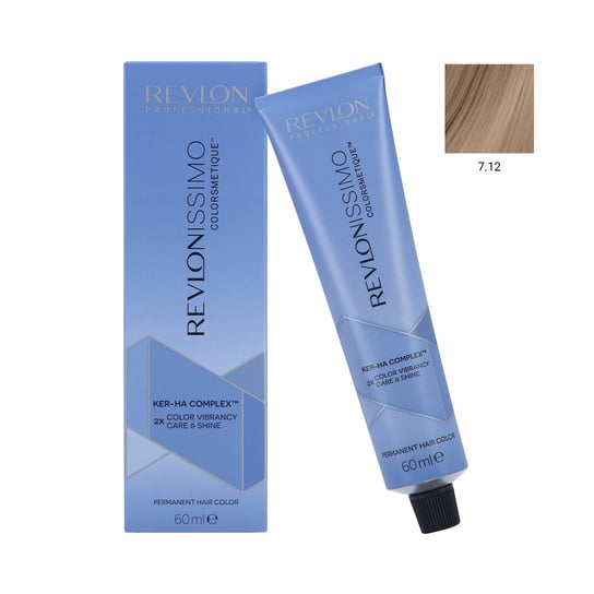 REVLON REVLONISSIMO COLORSMETIQUE Profesjonalna farba do włosów 7.12, 60 ml Revlon Professional