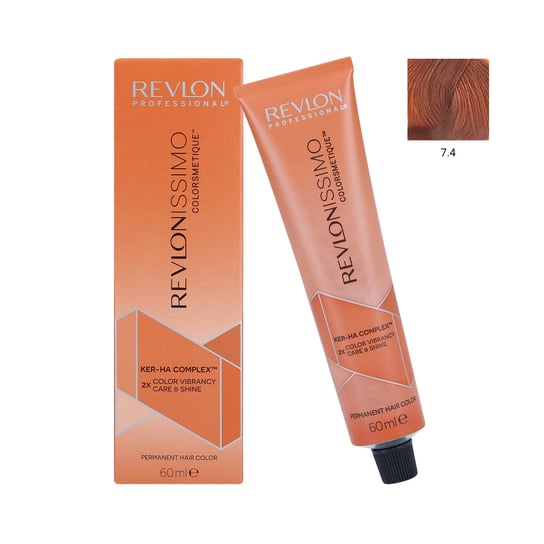 REVLON REVLONISSIMO COLORSMETIQUE Profesjonalna farba do włosów 7.4, 60 ml Revlon Professional