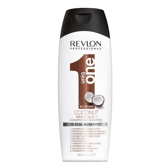 Revlon Uniq One Coconut, Kokosowy odżywczy szampon do włosów 300ml Revlon