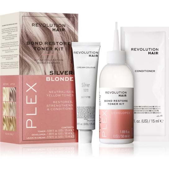 Revolution Haircare Plex Bond Restore Kit zestaw dla podkreślenia koloru włosów odcień Silver Blonde Inna marka