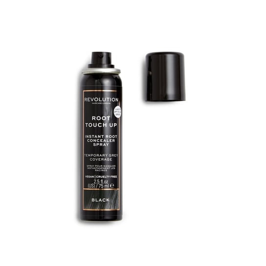 Revolution Haircare, Root Touch Up, Spray odświeżający kolor włosów - Black, 75ml Makeup Revolution