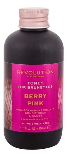 Revolution Haircare, Tones for Brunettes, farba tonująca do włosów ciemnych, 01 Berry Pink, 150 ml Makeup Revolution