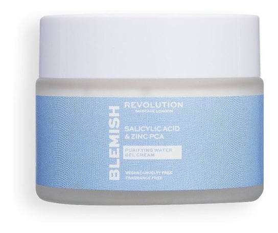 Revolution, Skincare Blemish Salcylic Acid & Zinc PCA Purifying Water, Kremowy żel do twarzy, 50 ml Revolution