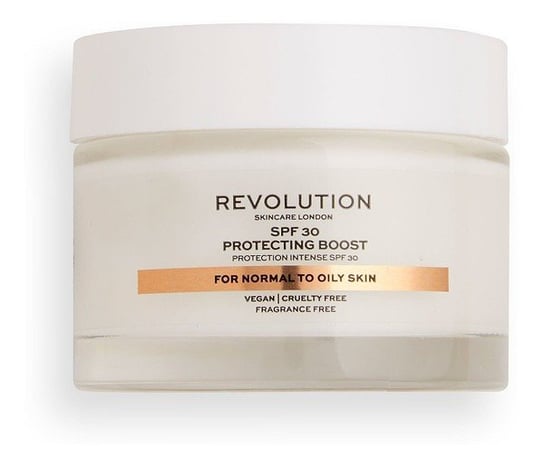 Revolution, Skincare Protecting Boost SPF30 For Normal To Oil Skin, Krem nawilżający do skóry normalnej i tłustej, 50 ml Revolution