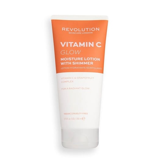 Revolution Skincare, Vitamin C Glow Moisture Lotion Shimmer, Nawilżający balsam do ciała z witaminą C, 200 ml Revolution Skincare