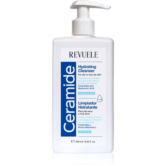 Revuele Ceramide Hydrating Cleanser żel do mycia twarzy i ciała do skóry suchej i bardzo suchej 250 ml Revuele